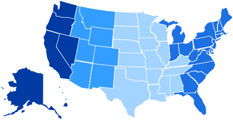 united states map